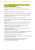 NSG 318 COMPREHENSIVE EXAM UPDATED QUESTIONS AND SOLUTIONS RATED A&plus;