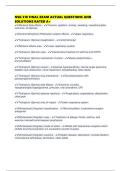 NSG 318 FINAL EXAM ACTUAL QUESTIONS AND SOLUTIONS RATED A&plus;