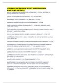 NSPIRE UPDATED EXAM SCRIPT QUESTIONS AND SOLUTIONS RATED A&plus; 