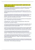NCSBN NCLEX UPDATED EXAM SCRIPT QUESTIONS AND SOLUTIONS RATED A&plus;