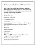 Fire investigator 1 JBL Questions With Complete Solutions