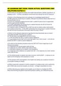 JB LEARNING EMT FINAL EXAM ACTUAL QUESTIONS AND SOLUTIONS RATED A&plus;
