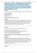 Spring Semester 2026 &ndash; C716 Managing Human Capital &lpar;WGU&rpar; &vert; 150&plus; Practice Questions with Verified Answers & Detailed Rationales &vert; Workforce Planning&comma; Talent Management&comma; Employee Engagement&comma; Performance Appraisal&comma; Succession Planning&comma; HR Metrics & WGU OA Ex