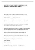 CSCT EXAM &vert; 2026 UPDATE &vert; QUESTIONS AND ANSWERS &vert; SOLVED 100&percnt; CORRECT&excl;&excl;