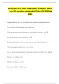 Firefighter I & II Jones and Bartlett&sol; Firefighter II OFM Exam Wit complete solution RATED A&plus; NEW EDITION 2026 