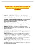 CERTIFIED MOBILE CRANE OPERATOR EXAM COMPLETE QUESTIONS AND 100&percnt; VERIFIED ANSWERS &lpar;PASS GUARANTEE&rpar;