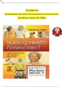 Test Bank for Nursing Health Assessment&colon; The Foundation of Clinical Practice 3rd Edition by Patricia M&period; Dillon
