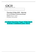 2025 AS Level Biology B &lpar;Advancing Biology&rpar; H022&sol;02 Biology in depth  &lpar;Verified Question Paper With Mark Scheme Combined June 2025&rpar;