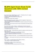 MLBPA Agent Exam Study Guide Questions with 100&percnt; Correct Answers 