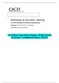 2025 A Level Biology B &lpar;Advancing Biology&rpar; H422&sol;03 Practical skills in biology &lpar;Verified Question Paper With Mark Scheme Combined June 2025&rpar;