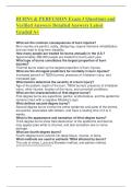 BURNS & PERFUSION Exam 3 Questions and Verified Answers Detailed Answers Latest Graded A&plus;