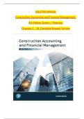 Construction Accounting and Financial Management 4th Edition Solution Manual by Steven J&period; Peterson &ndash; Latest Update 2026 Exam Prep &vert; Graded A&plus;