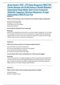 Spring Semester 2026 &ndash; C721 Change Management &lpar;WGU&rpar; &vert; 155&plus; Practice Questions with Verified Answers & Detailed Rationales &vert; Organizational Change Models&comma; Kotter & Lewin Frameworks&comma; Stakeholder Engagement&comma; Resistance Management&comma; Strategic Implementation & 