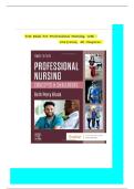  Professional Nursing 10th Edition by Beth Black 9780323776653 Chapter 1-16 All Chapters with Answers and Rationals Test Bank