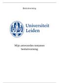Antwoorden Tentamen Besluitvorming - Management Publieke Sector&excl; Cijfer 7&comma;8