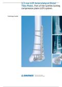 3&period;5 mm LCP Anterolateral Distal Tibia Plate &vert; Synthes Surgical Technique Guide