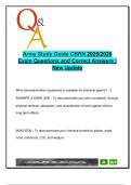 Army CBRN Study Guide 2025&sol;2026 &ndash; 120&plus; Verified Questions on Chemical&comma; Biological&comma; Radiological & Nuclear Defense Operations