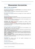 Samenvatting&sol;begrippenlijst Management Accounting