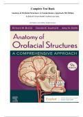Complete Test Bank Anatomy of Orofacial Structures&colon; A Comprehensive Approach&comma; 9th Edition&period; By Richard W&period; Brand&comma; Donald E&period; Isselhard&comma; Amy Smith&period; &lpar;All Chapters&comma; Latest Edition&comma; Verified Answers&rpar;