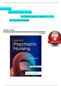 TEST BANK - Keltners Psychiatric Nursing&comma; 9th Edition &lpar;Steele&rpar;&comma; Chapters 1 - 36 &vert; All Chapters Complete