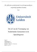 Challenge - De reflectieve professional in een responsief en betrouwbaar openbaar bestuur Master Management van de Publieke Sector&excl; Cijfer 8