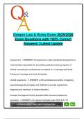 Oregon Law & Rules Exam &ndash; 100 Practice Questions with Correct Answers for LPC & LMFT Licensure &lpar;2025&sol;2026&rpar;