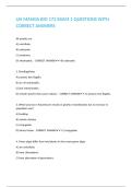 UH MANOA BIO 172 EXAM 1 QUESTIONS WITH CORRECT ANSWERS