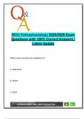 WGU Pathophysiology 2025&sol;2026 &ndash; 300&plus; Verified Q&A on Body Systems&comma; Hormones&comma; Immune & Skin Disorders
