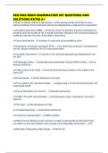 EKG NHA MAIN EXAMINATION SET QUESTIONS AND SOLUTIONS RATED A&plus; 