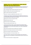 UWORLD NCLEX-RN COMPREHENSIVE EXAM UPDATED QUESTIONS AND SOLUTIONS RATED A&plus; 