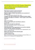 RANDOM NPTE STUFF Exam 3 Questions and Verified Answers Detailed Answers Latest Graded A&plus;