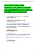 NABCEP Solar Heating Installer  Certification Exam Questions And Correct  Answers &lpar;Verified Answers&rpar; Plus Rationales  2026 Q&A &vert; Instant Download Pdf 