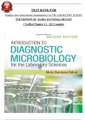 TEST BANK FOR INTRODUCTION TO DIAGNOSTIC MICROBIOLOGY FOR THE LABORATORY SCIENCE 2ND EDITION BY MARIA DANNESSA DELOST &vert; Verified Chapter's 1 - 24 &vert; Complete