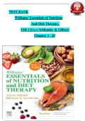 WILLIAMS' ESSENTIALS OF NUTRITION AND DIET THERAPY&comma; 12TH EDITION-Test Bank