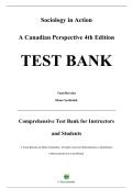 Complete Test Bank &mdash; Sociology in Action&colon; A Canadian Perspective&comma; 4th Edition &mdash; Tami Bereska & Diane Symbaluk &mdash; &lpar;All Chapters with Answers Covered 1&ndash;15&rpar;