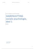 samenvatting colleges sociale psychologie