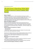 NR 545 Exam 2 Questions With 100&percnt; Verified Answers Latest Update 2026 Passed
