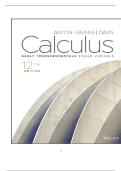 TEST BANK FOR Calculus&colon; Early Transcendentals 12th Edition by Howard Anton&comma; Irl C&period; Bivens&comma; Stephen Davis ISBN&colon;978-1119778189 COMPLETE GUIDE ALL CHAPTERS COVERED 100&percnt; VERIFIED A&plus; GRADE ASSURED&excl;&excl;&excl;&excl;&excl;NEW LATEST UPDATE&excl;&excl;&excl;&excl;&excl;