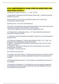 N138 COMPREHENSIVE EXAM UPDATED QUESTIONS AND SOLUTIONS RATED A&plus;