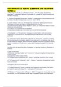 N138 FINAL EXAM ACTUAL QUESTIONS AND SOLUTIONS RATED A&plus;