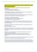 CMN 350 EVALUATION EXAM UPDATED QUESTIONS AND SOLUTIONS RATED A&plus;