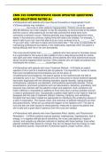 CMN 350 COMPREHENSIVE EXAM UPDATED QUESTIONS AND SOLUTIONS RATED A&plus;