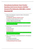 Pennsylvania Auctioneer Exam Practice  Questions And Correct Answers &lpar;Verified  Answers&rpar; Plus Rationales 2026 Q&A &vert; Instant  Download Pdf 