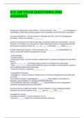 ICS 100 EXAM QUESTIONS AND ANSWERS