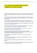 ICS 100 EXAM QUESTIONS WITH COMPLETE SOLUTIONS