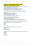 NURS 5350 COMPREHENSIVE EXAM UPDATED QUESTIONS AND SOLUTIONS RATED A&plus;