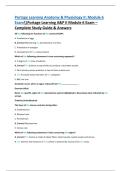 Portage Learning A&P II Module 6 Exam &ndash; Complete Study Guide & Answers