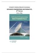 A Student&rsquo;s Solutions Manual to Accompany ADVANCED ENGINEERING MATHEMATICS&comma; 8TH EDITION PETER V&period; O&rsquo;NEIL