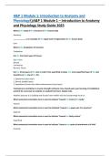 A&P 1 Module 1 &ndash; Introduction to Anatomy and Physiology Study Guide &lpar;2025&rpar;