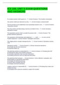 ICS 100&comma; UNIT 5 EXAM QUESTIONS AND ANSWERS